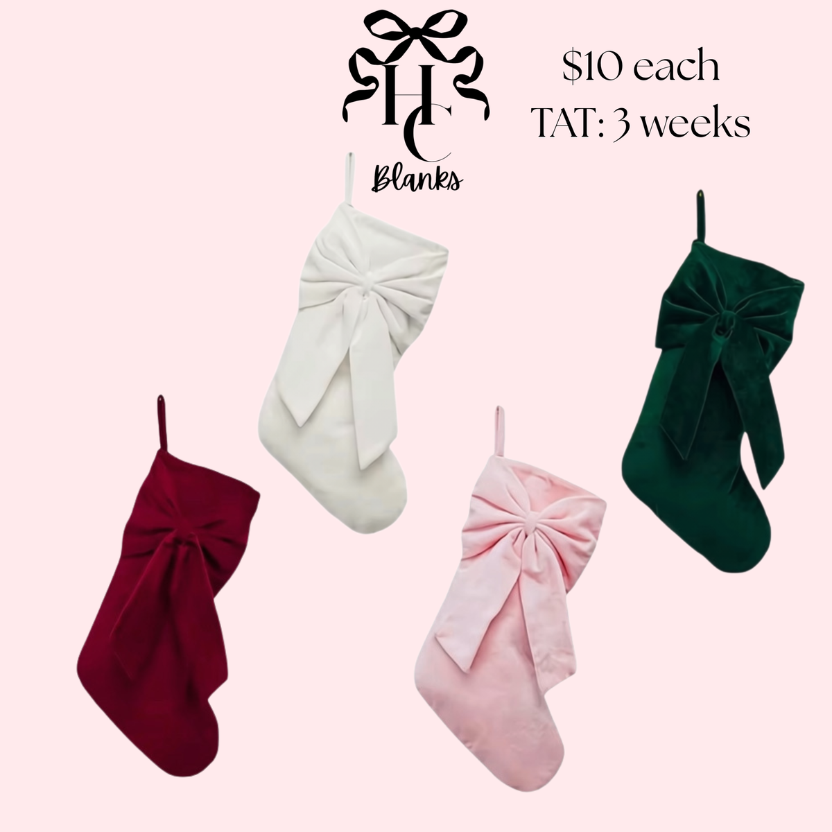 PREORDER- Bow Stockings